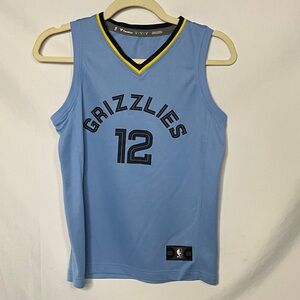 Fanatics NBA Basketball Jersey Grizzlies #12 Morant Size Youth M